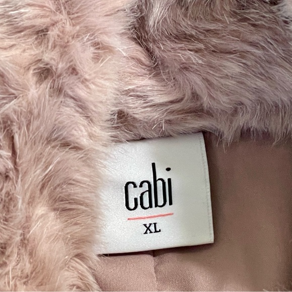 Cabi CONTESSA COAT  XL Pink Faux  Fur Coat  Limited Edition. EUC - Picture 6 of 13